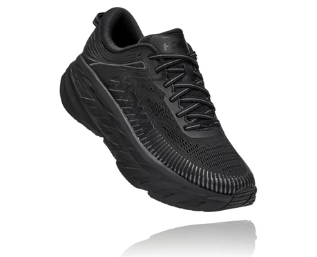 HOKA Bondi 7 Promenadskor Dam Svarta | MAS965473