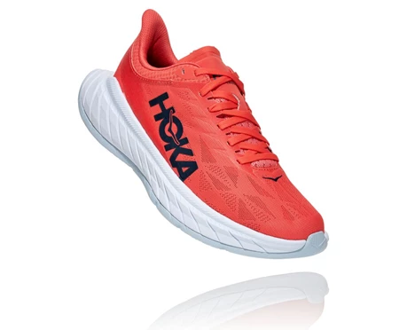 HOKA Carbon X 2 Stabila Löparskor Dam Korall / Svarta | GXH310657