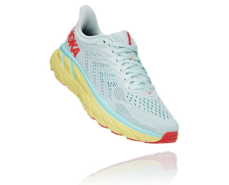 HOKA Clifton 7 Promenadskor Dam Vita / Korall | NPI478215