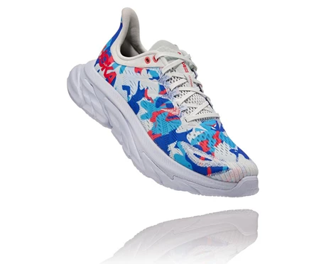 HOKA Clifton Edge Geometric Promenadskor Dam Blå / Blå Blommiga | RIM084927