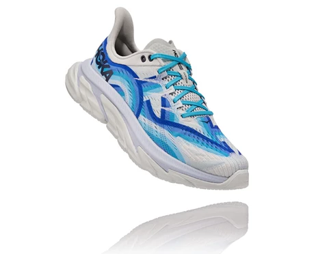 HOKA Clifton Edge Geometric Promenadskor Dam Blå / Blå Blommiga | ULN928463