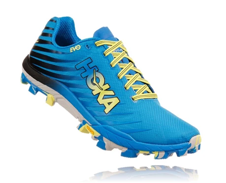 HOKA Evo Jawz Trail löparskor Dam Blå / Orange | DTH107654