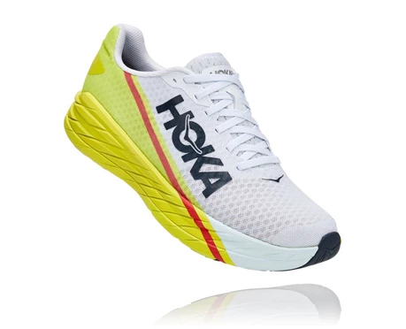 HOKA Rocket X Stabila Löparskor Dam Vita | QFH470251