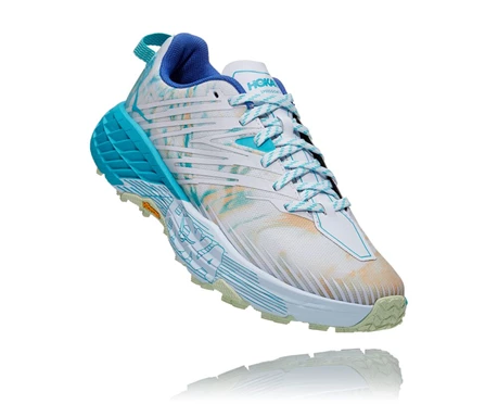 HOKA Speedgoat 4 Löparskor Dam Grå / Blå | ZHB849360