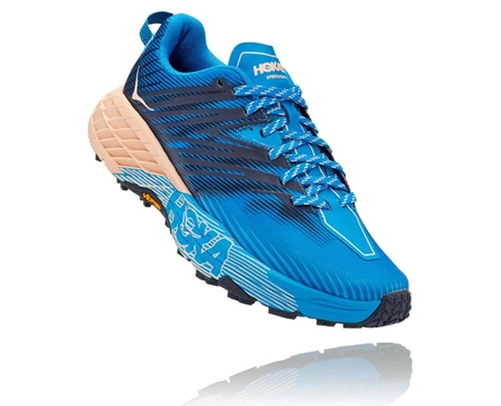 HOKA Speedgoat 4 Trail löparskor Dam Indigo / Aprikos | BDT834615